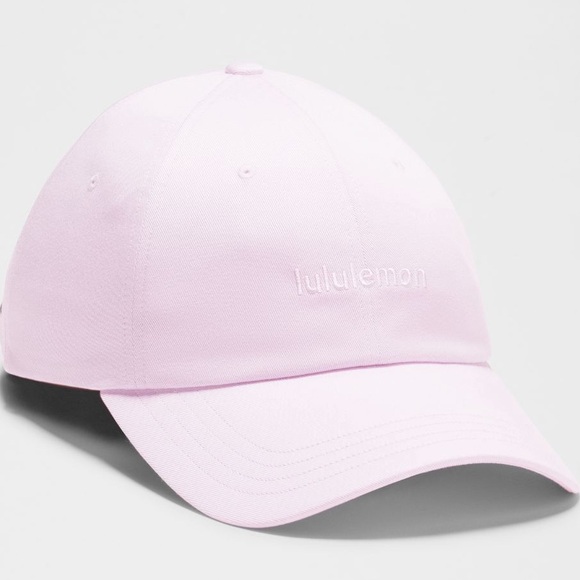 lululemon athletica Accessories - Lululemon Pink Spellout Hat NWOT